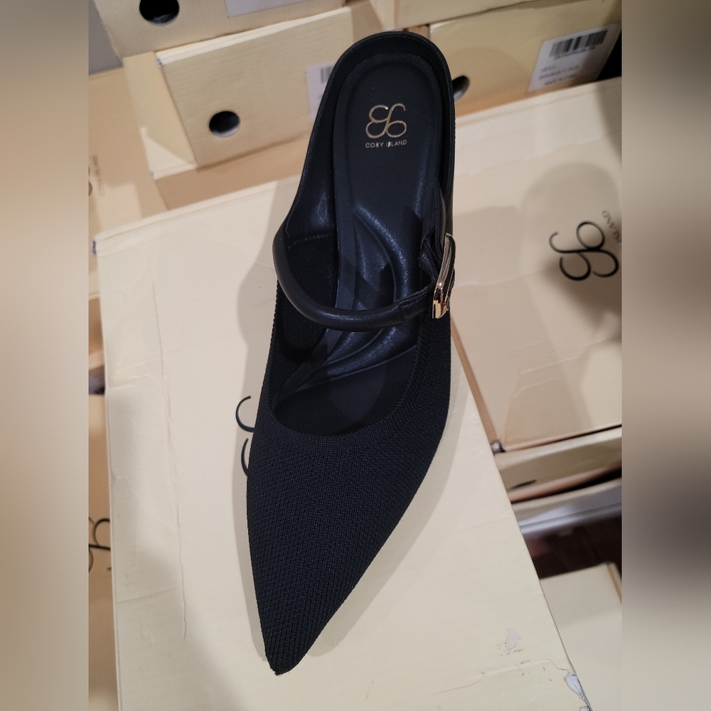 Cory & Land Black Pointed Toe Heels